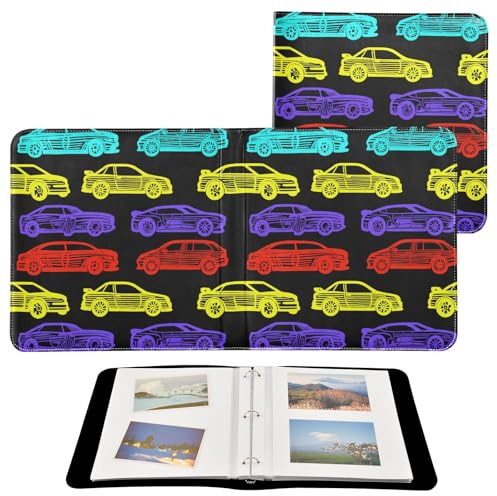 JUMBEAR Grande album fotografico autoadesivo con 20 pagine, album fai da te, per matrimoni, famiglia, bambini, vacanze, auto dei cartoni animati