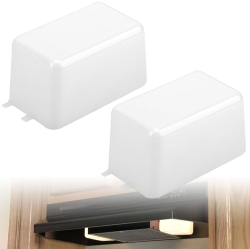 2 Pack SR401650 Light Lens Cover Compatible with Broan Nutone Range Hood QL1, NS6, NS65, QL130WW, Replaces R401650, AP5613955 - Protect light bulb and Enhance Kitchen Lighting