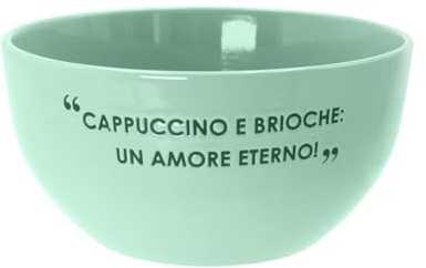 KASANOVA Ciotola 14 cm scritta Quotes verde
