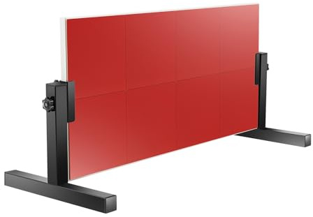 HUOMMGS Tischtennis Returnbrett Verstellbar Höhen/Winkel Ping Pong Rebounder Professionell Tischtennis Rebound Tischmodell Rückprallbrett mit 8 Gummiblöcken und 2 Bodenstützen für Schule