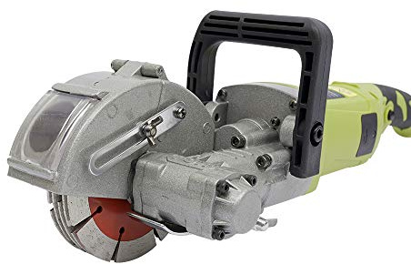 Máquina Ranuradora de Paredes, Cortadora de Canales 6500 RPM, 4000 W, Decoesadora de Hormigón para Cortar Ranuras en Hormigón de Mármol con 5 Hojas de Sierra, Green-121mm