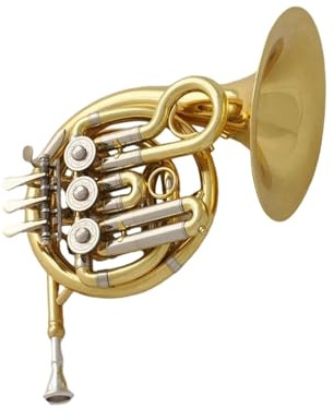 Professionelles Waldhorn Goldfarbenes Mini Waldhorn Instrument Mit Gravur