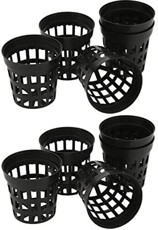 CHICIRIS 10 Bicchieri a Rete Acquatica, in Plastica Acquatica, per Acquari da Giardino, per Piante, con Eccellenti Prestazioni di Drenaggio per Terreno o Ciottoli di Argilla Espansa (L)