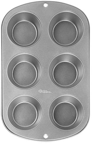 Wilton jumbo Muffinblech, Recipe Right, antihaftbeschichtet, 6 Mulden, 5x23x34cm