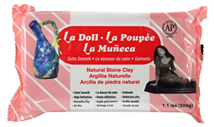 Activa La Doll Premier Lightweight Specialty Stone Clay, 1.1lb, White
