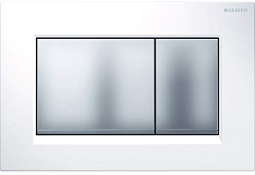 Geberit Sigma 30 Betätigungsplatte, 1 Stück, weiß/mattchrom, 115.883.KL.1
