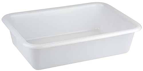 APS 11940 Wanne, Universalschüssel, Schüssel, Polyethylen, 25 Liter, 61 x 44 x 15 cm, weiß, Made in Germany