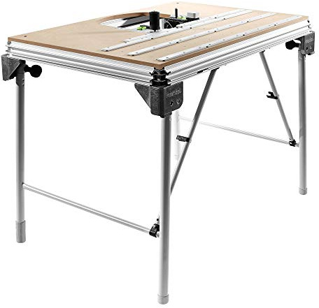Festool Multifunktionstisch MFT/3 Conturo-AP mit Adapterplatte | Stationäre Kantenverleimung, schwenkbar 0–47°, Tischmaß 1157 x 773 mm, Arbeitshöhe 900 mm, 29 kg