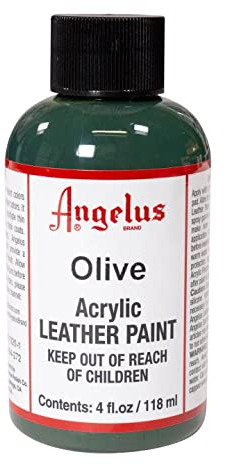 Angelus Acryl Leder Farbe 118ml / 4oz (Olive / Olive)