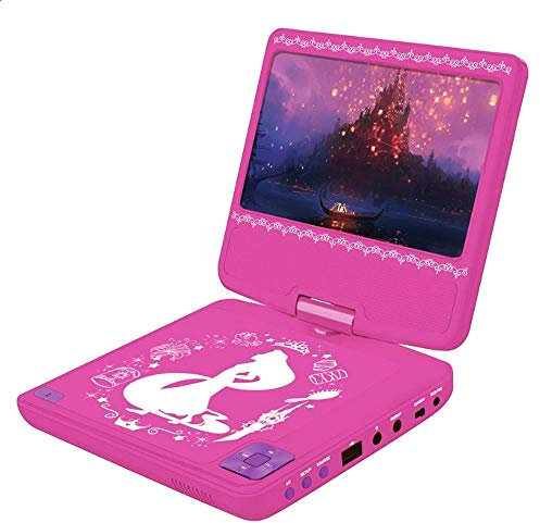 Lexibook DVDP6DP Disney Princess Portable DVD Player with Car Adaptor and Remote