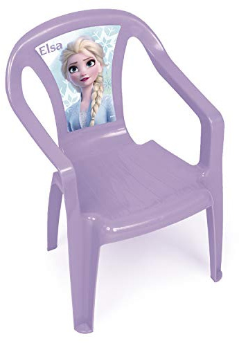 ARDITEX Sedia in plastica per bambini Elsa Frozen II, Sedia da esterno da giardino, lilla