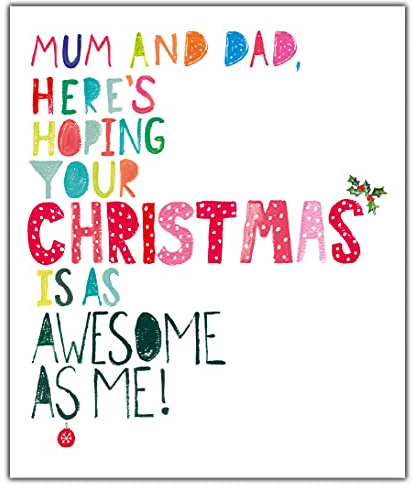 Weihnachtskarte für Mama und Papa, lustige Weihnachtskarte für Mama und Vater, Weihnachtskarte für Mama und Papa, Weihnachtskarte für sie, lustig, Weihnachtskarte für Mama und Papa