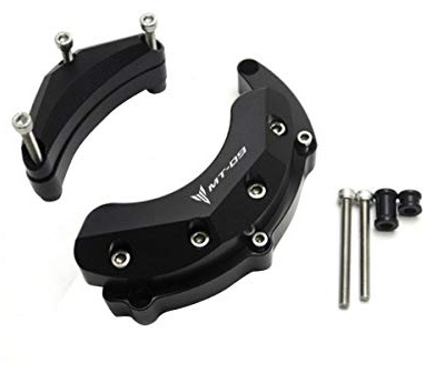 LongGreat Motorrad Sturzpads Motor Schutz Rahmenschieberegler für Yamaha MT09 2014-2020 FZ09 2014-2020 MT09 Tracer 2018-2020 XSR900 2015-2020 FJ09 2016-2020 (Schwar)