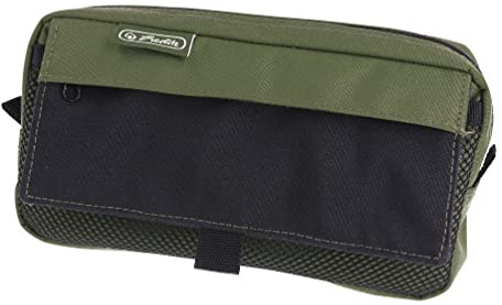 herlitz 50039029 Faulenzer mit 2 Außentaschen, olive/black, 1 Stück