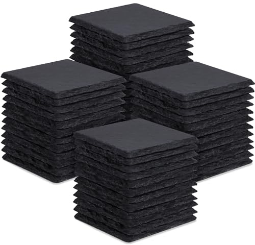 48 Posavasos de Pizarra para Grabado Láser, Piedra Natural Al por Mayor