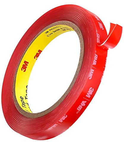 MHsons 4910 Double Sided Tape (10mm x 3m) Adhesive Mounting Tape Clear Transparent Acrylic Heavy Duty Tape for Car, Home, Office Decor, LED Light Mount | (10mm x 3meters)