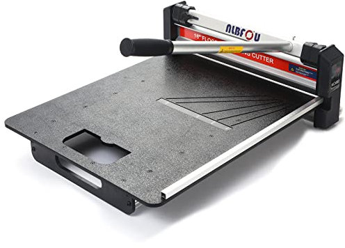 NLBFOU Cortador de suelos laminados de 45,72 cm, corta tablones de vinilo, laminado, revestimiento, suelo de goma, VCT, LVT, SPC, PVC, LVP, WPC y más