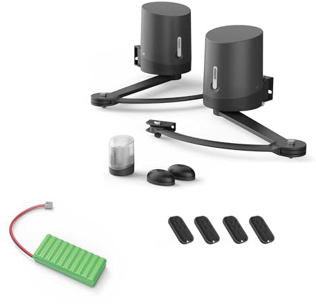 Avidsen Orane 510 Kit Motorisation Portail Battant 5m 500kg + Batterie | Bras articulés, 2.5 m par vantail, 250 kg par battant, 4 télécommandes, secours 24V, 3 ans garantie