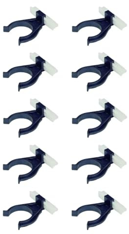 cyclingcolors 10x Gancio per battiscopa zoccolo cucina universale clip piedini zoccalatura plastica zoccolino, Ø 34mm