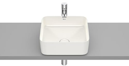 Roca - Vasque - Vasque à poser en fineceramic Inspira Square - 370x370x140mm - blanc beige