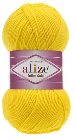 100g Strickgarn Alize Cotton Gold Uni Klassikgarn Häkelgarn Strick-Wolle Farbwahl