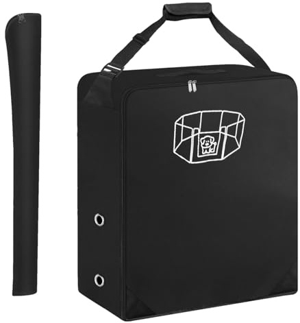Tragbare Hundezauntasche, Laufstall-Tragetasche, breiter Schultergurt, Reisetasche, Aufbewahrungstasche für Hundezaun, 71,88 x 20,07 x 82,8 cm, Picknickausrüstung, Reisetasche für Hundegehege
