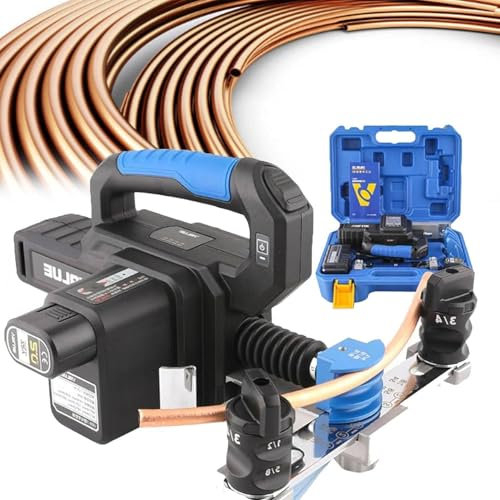 Piegatubi elettrico in rame, Piegatubi da 1/4 a 7/8, Strumento a cricchetto per refrigerazione per la riparazione del frigorifero dell'aria condizionata HVAC