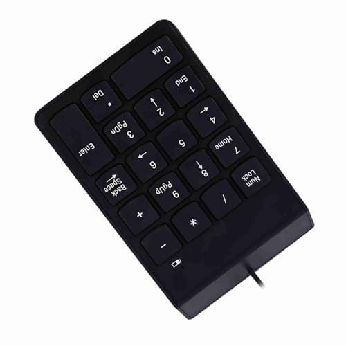 ACAGALA USB Numerische Tastatur -Nummer Pad Numpad 18 Tasten Tastatur für Laptop Desktop PC Pro