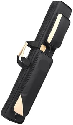 LXLAEOANG Billard Pool Queue Stick Case 1/2 Club Bag Tragbarer Griff 3x4 Zubehör für Unterhaltung(Black)