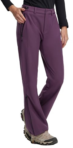 Pioneer Camp Damen Skihose Outdoorhose Wasserdicht Winddichte Softshellhose Warme Gefütterte Trekkinghose Winter Thermohose Wanderhose