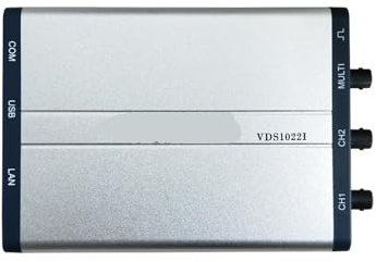 TIEOAXFT Osciloscopio de Almacenamiento Digital for PC Virtual VDS1022I VDS1022, 100 Msa/s, 25 Mh/z de Ancho de Banda, portátil, USB, Herramientas(Vds1022)