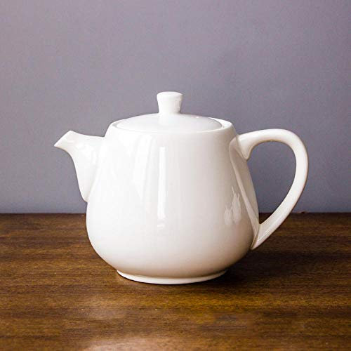 Lattiera, caffettiera in Ceramica Bianca, caffettiera in Ceramica Creativa, Porcellana Cinese, Ristorante, casa, Quotidiano, teiera - 900 ml (900 ml)