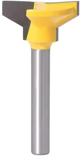 Reversible Drawer Front Joint Router Bit, 6mm 1/4 Inch Shank Lock Joint End Mill Carbide Woodworking Engraving Milling Cutter Tools(6.35mm)