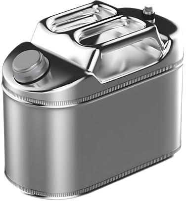 Aiupuyer Tragbarer Wasservorratsbehälter, Metall-Wasservorratsbehälter, Camping-Wasserbehälter aus Edelstahl 304, Edelstahl-Speiseöl-Vorratsbehälter, geeignet für die Campingküche im Auto