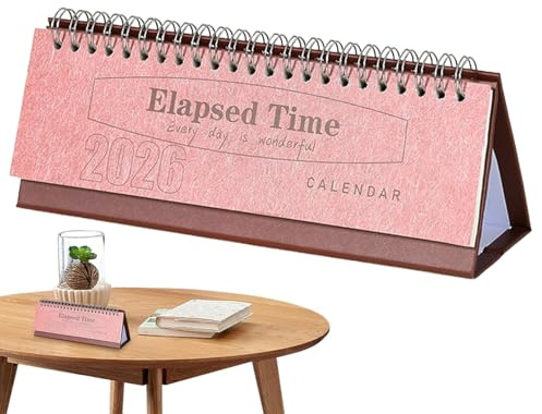 Calendrier de table 2026 – Mensuel hebdomadaire motivationnel – Calendrier de table mensuel, pour rendez-vous, agenda de planification de la maison, école, travail, studio appartement Noël nouvelle