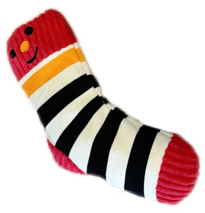 Xanorrg Plüsch Socken Hunde Quietschspielzeug Kaubares Welpen Zahnputzen Interaktives Spaß Geräusch Haustier Training Leckerli Futterstation Für Kleine Plüsch Socken Spielzeug