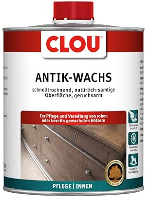 CLOU Wachs natur – Holzwachs aus Bienen- & Carnaubawachs – 750 ml