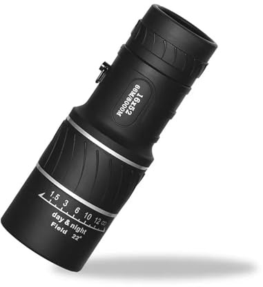 LYGXWJFC Kikare, Kraftfullt Teleskop 40X60 Dual Scope Zoom Monocular Prism Kompakt Monocle för jakt Campingutrustning, för fågelskådning (40x60 Clip)