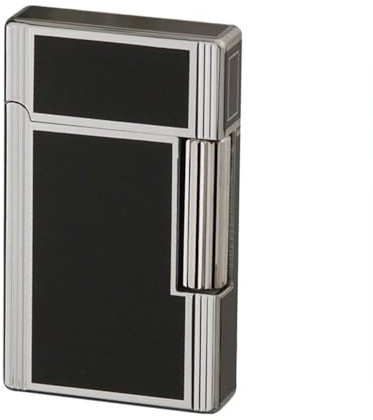 Jean Claude Dustin Feuerzeug chrom/schwarz 2 Sz