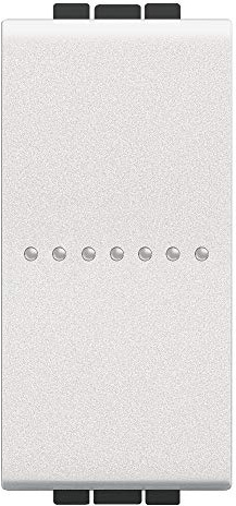 Cruzamiento iluminable axial 1 móduloBTICINO Livinglight N4054 Blanco