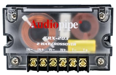 300 Watts 2 Way Crossover - (1) Passive Car Audio Speaker Tweeter Mids and Highs CRX-203
