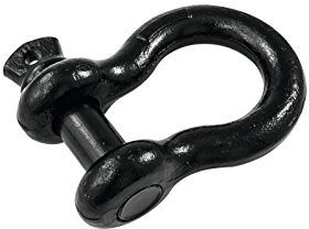 Safetex Schäkel mit Schraube, schwarz, 22 mm, 58011080