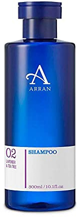 Arran Sense of Scotland Lavender & Tea Tree Hair Shampoo (300ml/10floz) Timeless, Soothing, Reviving & Calming Infused with Lavender & Tea Tree Oils