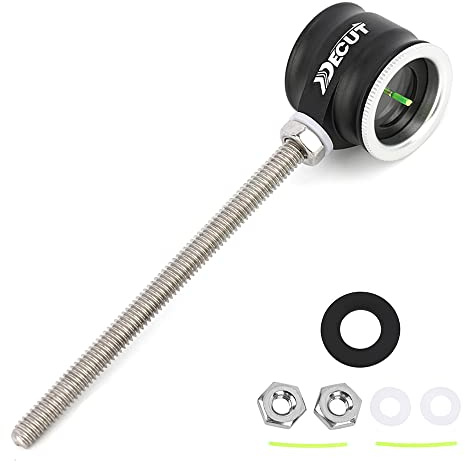 SHARROW Recurvebogen Sight Pin Recurve Bogen Visier Scope 0.5/0.75/1.0 Optical Fiber Sight Scope Pin Bogenvisier Jagdvisier für Bogensport Zubehör LH/RH (1.0, Schwarz)