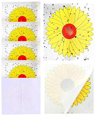 Plai 20 Stück Fliegenköder für Fenster Fensterfliegenfalle Aufkleber Fensterfliegenfalle zum Einfangen von Insekten