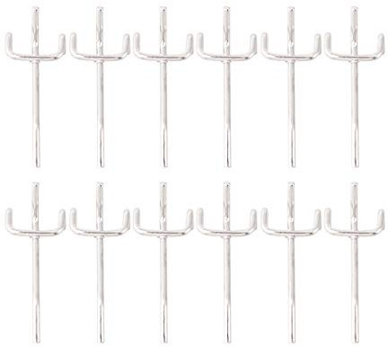 DOITOOL 50 Pezzi Ganci per pannelli forati Ganci per pegboard in metallo Accessori per organizer Set ganci per Pegboard Garage organizzazione (7 x 2.5 x 3 cm)