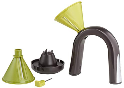 Lagostina Pronto in 5 Secondi Spiralizer, Plastica e Acciaio, Nero e Verde