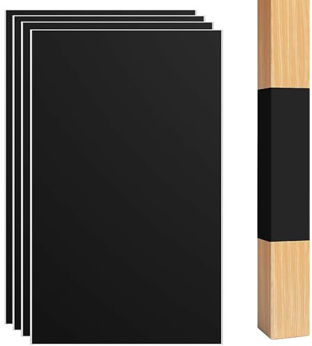 4 Pcs Fence Post Protection-16.7 x 10.4 Inch Waterproof Fence Rot Protection-Fits 3 x 3 to 4 x 4 Square and 3 to 5 Round Posts