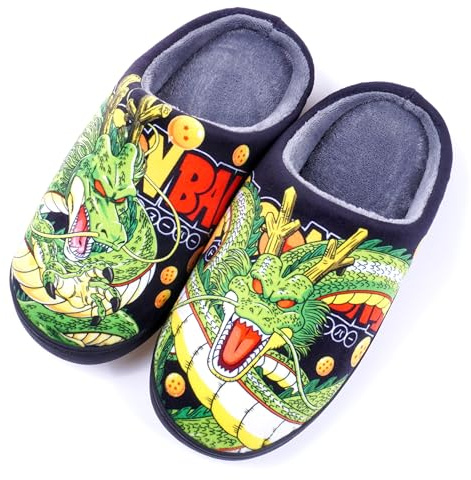 WANHONGYUE Anime Manga Japonés Pantuflas Hombre Mujer Invierno Cálido Suave Zapatillas de Casa Antideslizantes Zapatos para Interiores Exteriores Estilo/16 38-39 EU