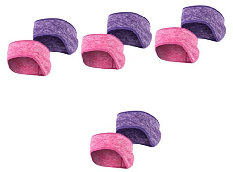 Kisangel 8 Pcs Warm Earmuffs Ear Cover Headband Winter Ear Muffs Headband Ear Protector Warm Headband Ear Warmer Headbands Hair Bands for Men Pink Griddle Sweat Polar Fleece Hood Keep Warm